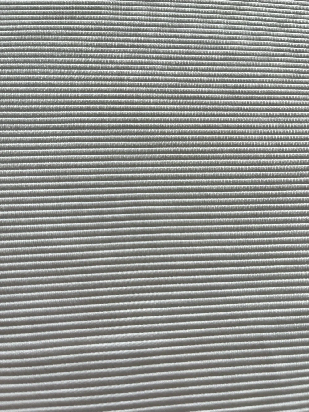 About 3.42 Yards White Ribbed Sour Cream Vintage Fabric